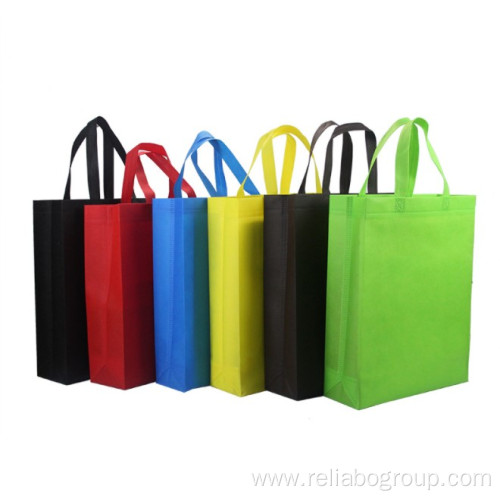 Colored Non-Woven Tote boutique eco laminated shopping Bag